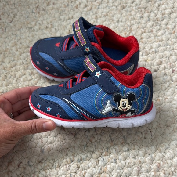 Disney Blue and Red Sneakers with Fun Design - Picture 3 of 4